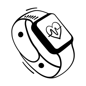 Fitness, Tracker, Smartwatch, Cardiac, Monitoring icon