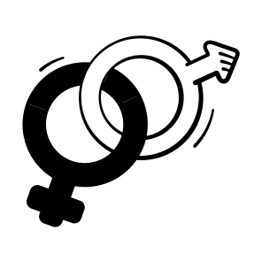 Gender, Symbols, Male, Female, Equality icon