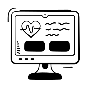 Health, Heart, Monitor, Medical, Healthcare icon