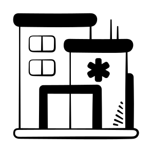 Hospital, Building, Healthcare, Medical, Center icon