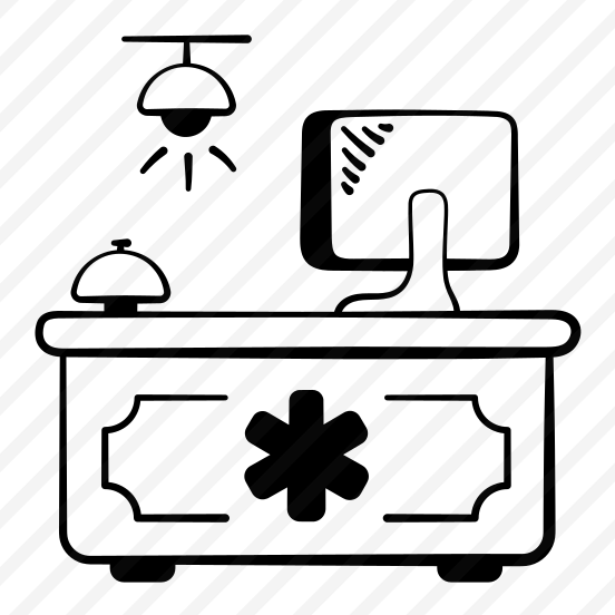 Hospital, Reception, Healthcare, Counter, Patient preview