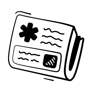 Newspaper, Medical, Healthcare, Hospital, Article icon