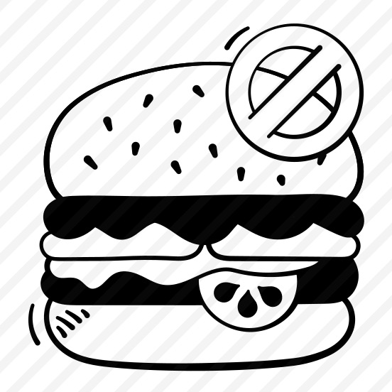 No, Junk, Food, Burger, Healthy preview