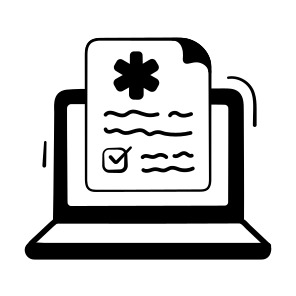 Online, Medical, Report, Patient, Prescription icon