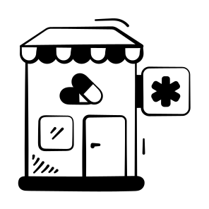 Pharmacy, Store, Medicine, Drugstore, Chemist icon