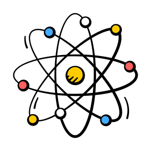 Atom, Molecule, Science, Chemistry, Education icon