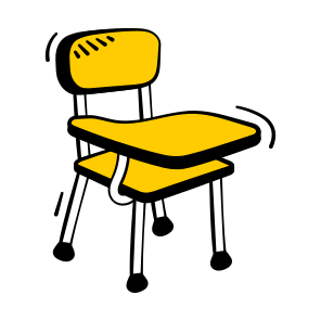 Classroom, Chair, Student, Seat, Furniture icon