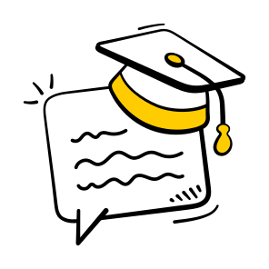 Educational, Message, Graduation, Academic, Chat icon