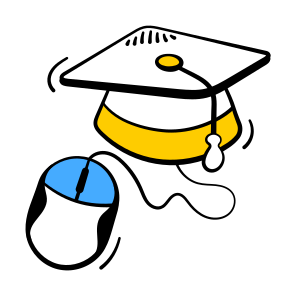 Elearning, Virtual, Education, Graduation, Online icon