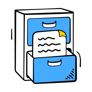 Filing, Cabinet, Drawer, Storage, Records icon