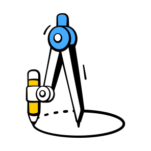 Geometric, Compass, Tool, Instrument, Divider, icon