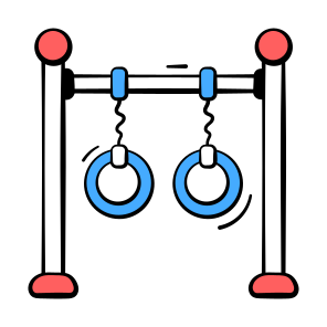 Gymnastic, Rings, Fitness, Workout, Acrobatic icon