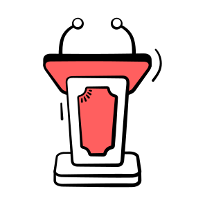 Podium, Lectern, Pulpit, Rostrum, Dais icon