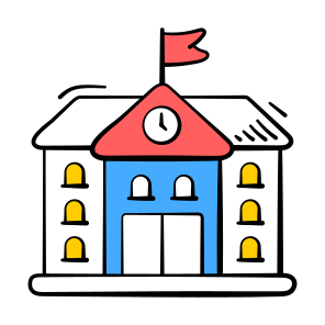 School, Building, College, Learning, Institute icon