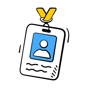 Student, Id, Identification, Information, Card icon