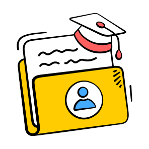 Student, Profile, Id, Graduation, Academic icon