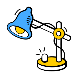 Study, Lamp, Light, Table, Desk icon