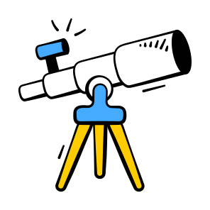 Telescope, Astronomy, Stargazing, Spyglass, Astronomical icon