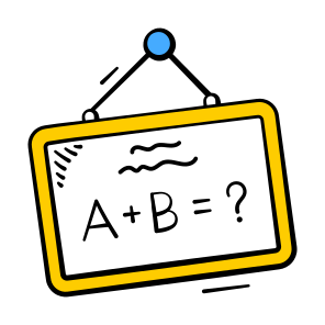 Whiteboard, Mathematics, Math, Board, Equations icon