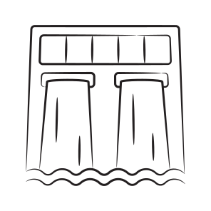 Dam, Hydro, Reservoir, Embankment, Weir icon