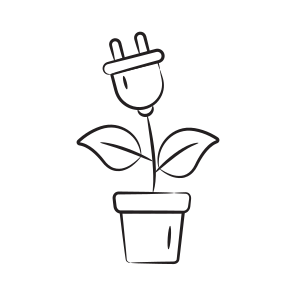 Eco, Ecology, Plant, Plug, Electricity icon