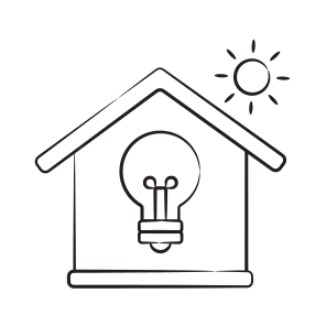 Electricity, Light, Bulb, Home, House icon