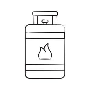 Gas, Cylinder, Tank, Propane, Fuel icon