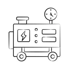Generator, Alternator, Inverter,, Machine icon