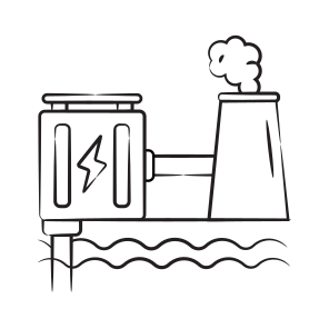 Geothermal, Factory, Industry, Chimney, Plant icon