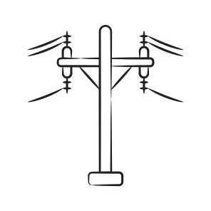 Grid, Pole, Tower, Electricity, Network icon