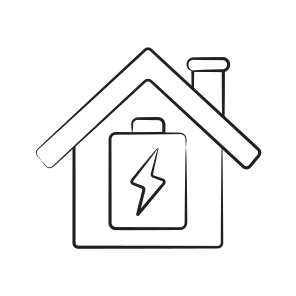 Home, House, Storage, Electricity, Building icon
