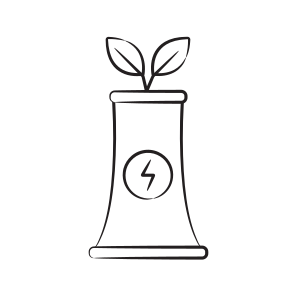Plant, Chimney, Tower, Factory, Eco icon