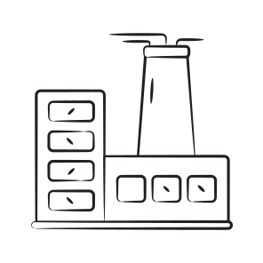 Plant, Industry, Factory, Mill, Building icon