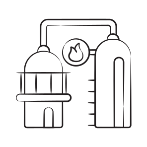 Plant, Industry, Factory, Power, Gas icon