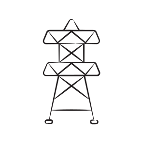 Pylon, Tower, Electric, Grid, Pole icon