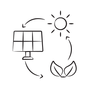 Recycling, Reuse, Solar, Panel, Leaves icon