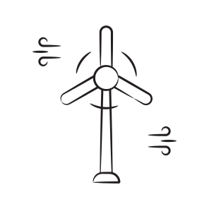 Turbine, Aerogenerator, Windmill, Propeller, Wind icon