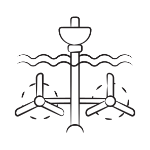 Turbine, Hydropower, Waterwheel, Impeller, Rotor icon