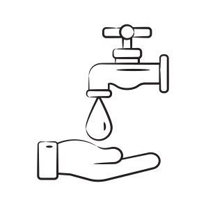 Water, Faucet, Tap, Retain, Conserve icon