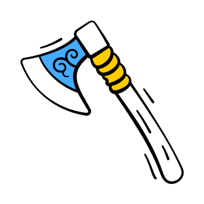 Bloody, Axe, Weapon, Tool, Woodcutter, Halloween, Magic, icon