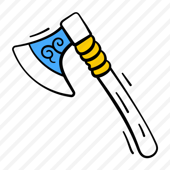 Bloody, Axe, Weapon, Tool, Woodcutter, Halloween, Magic, preview