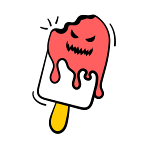 Bloody, Popsicle, Scary, Spooky, Creepy, Eerie, Halloween, icon