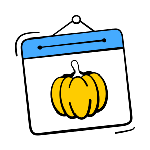 Calendar, Halloween, Reminder, Event, Festive, Spooky, Scary, icon