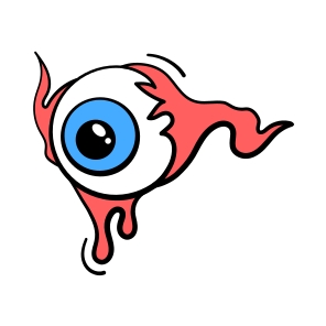 Creepy, Eye, Eerie, Bloody, Halloween, Horror, Haunted, icon