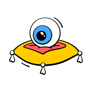 Creepy, Pillow, Floating, Cushion, Monster, Halloween, Haunted, icon