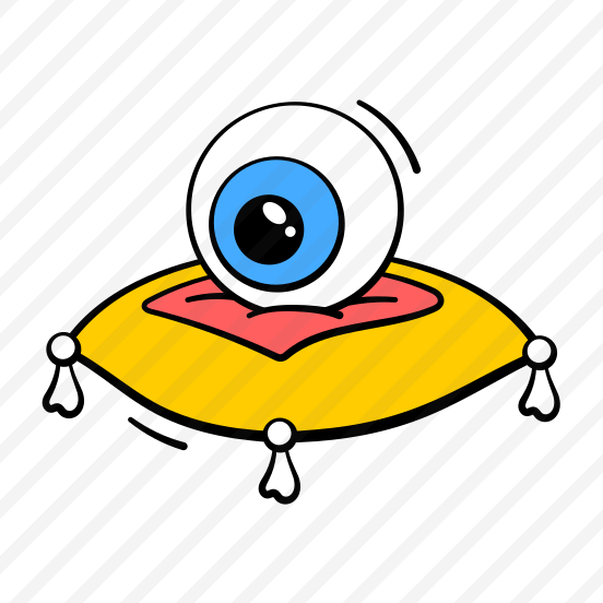 Creepy, Pillow, Floating, Cushion, Monster, Halloween, Haunted, preview