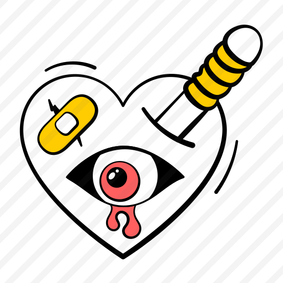 Crying, Heart, Halloween, Spooky, Wounded, Scary, Monster, preview