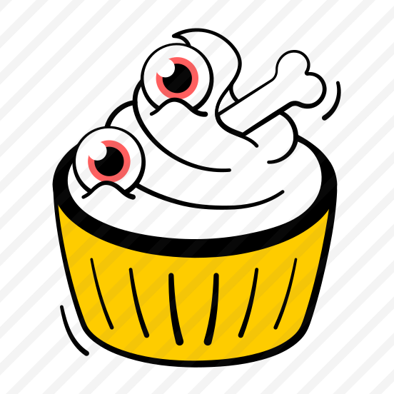 Cupcake, Halloween, Sweet, Dessert, Treat, Spooky, Creepy, preview