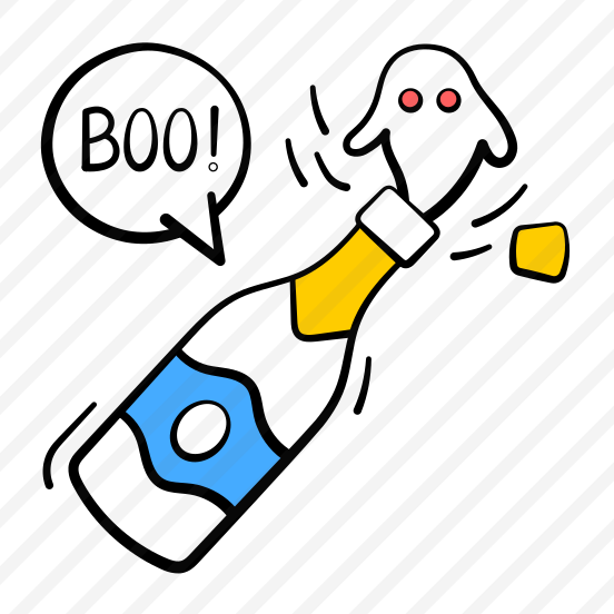 Ghost, Bottle, Halloween, Spooky, Scary, Boo, Wine, Creepy, preview