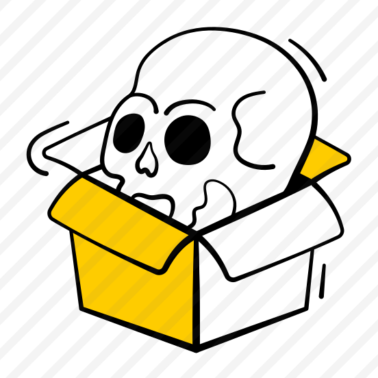 Halloween, Box, Skull, Skeleton, Scary, Spooky, Haunted, preview